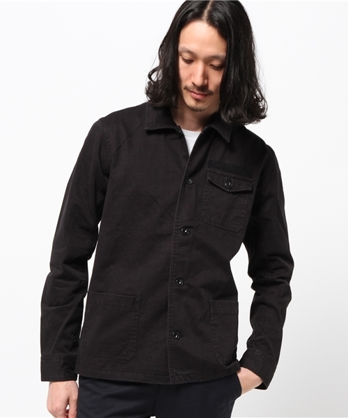 VENCEEXCHANGE(ヴァンスエクスチェンジ)の「ツイル ミリタリーシャツ (シャツ/ブラウス・メンズ・ブラック/ダークグリーン・SMALL/MEDIUM/LARGE)」の1枚目の写真