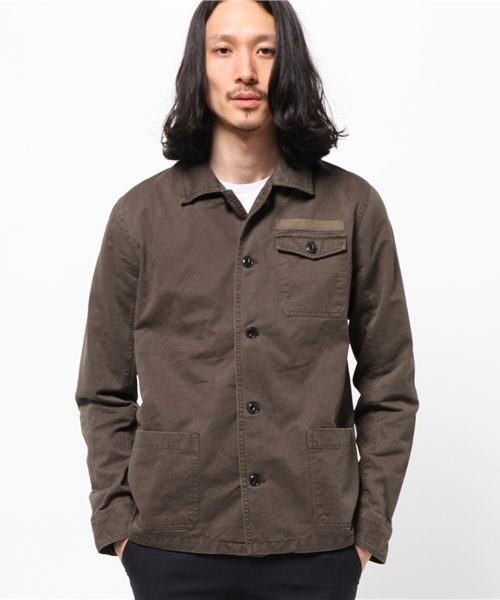 VENCEEXCHANGE(ヴァンスエクスチェンジ)の「ツイル ミリタリーシャツ (シャツ/ブラウス・メンズ・ブラック/ダークグリーン・SMALL/MEDIUM/LARGE)」の2枚目の写真