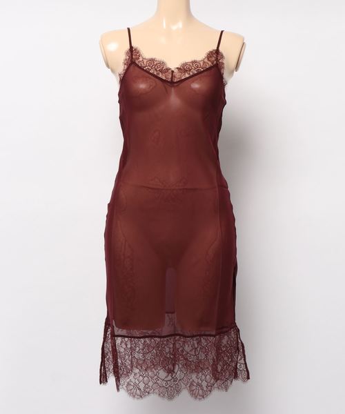 Salon By Peach John サロンバイピーチジョン の ｓａｌｏｎ ｂｙ ｐｊ シフォンレーシィスリップ その他アンダーウェア インナー Wear