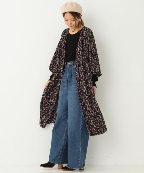 Another Edition(アナザーエディション)の「【WEB店舗限定】フラワープリントガウン/aeBFC FLOWER PRT GOWN●(カーディガン/ボレロ・レディース・オフホワイト/ネイビー・フリー)」の16枚目の写真