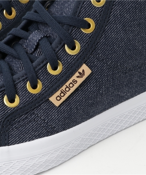 adidas（アディダス）の「オリジナルス ハニーミッド[adiHONEY MID UP DENIM]（スニーカー・レディース・ブラック×ホワイト/ブルー・24.0cm/23.0cm/23.5cm/24.5cm/25.5cm/22.0cm/25.0cm/22.5cm）」の8枚目の写真