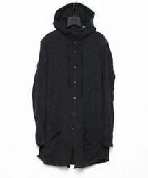 WOOL GAUZE WASHER HOOD LONG SHIRT