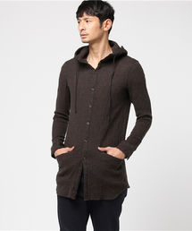 WOOL GAUZE WASHER HOOD LONG SHIRT