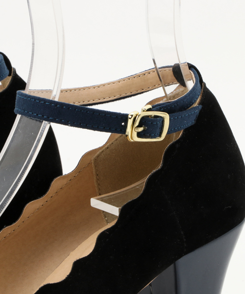 POU DOU DOU（プードゥドゥ）の「アンクルストラップシューズ（パンプス・レディース・ブラック/イエロー/ピンクベージュ・3/4）」の8枚目の写真