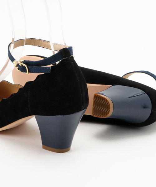 POU DOU DOU（プードゥドゥ）の「アンクルストラップシューズ（パンプス・レディース・ブラック/イエロー/ピンクベージュ・3/4）」の9枚目の写真