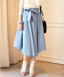 N.（N. Natural Beauty Basic） | ◆イレギュラーヘムタイプライタースカート (取り外しベルト付き)(スカート)