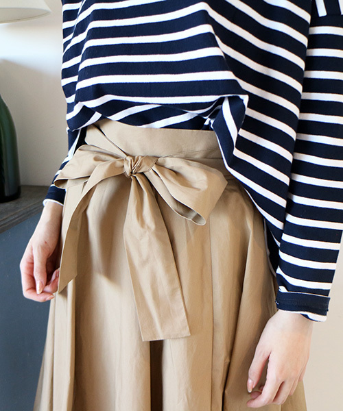 N.（N. Natural Beauty Basic）（エヌエヌナチュラルビューティーベーシック）の「【with　4月号掲載】【追加生産】イレギュラーヘムタイプライタースカート (取り外しベルト付き)（スカート・レディース・ブルー/ベージュ/ネイビー/ピンク・MEDIUM）」の15枚目の写真