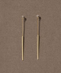 【K10】スウィングバー＆ダイヤモンドピアス<動画あり>