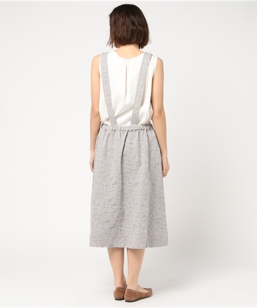 Ne-net(ネネット)の「S たびじたくボトム(ワンピース・レディース・ライトピンク/グレー・02)」の7枚目の写真