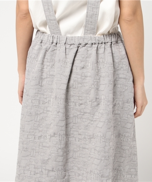 Ne-net(ネネット)の「S たびじたくボトム(ワンピース・レディース・ライトピンク/グレー・02)」の9枚目の写真