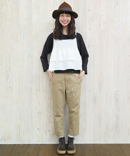 Ne-net（ネネット）の「アニマルオパール（ベスト・レディース・ホワイト/ブラック・02）」の3枚目の写真