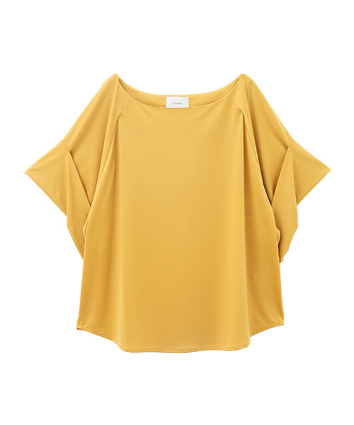 Luz Llena（ラズレナ）の「[接触冷感]ドルマンワイドスリーブ・カットソーブラウス/ビッグシルエットTシャツ（シャツ/ブラウス・レディース・オフホワイト/グレー/イエロー・MEDIUM）」の12枚目の写真