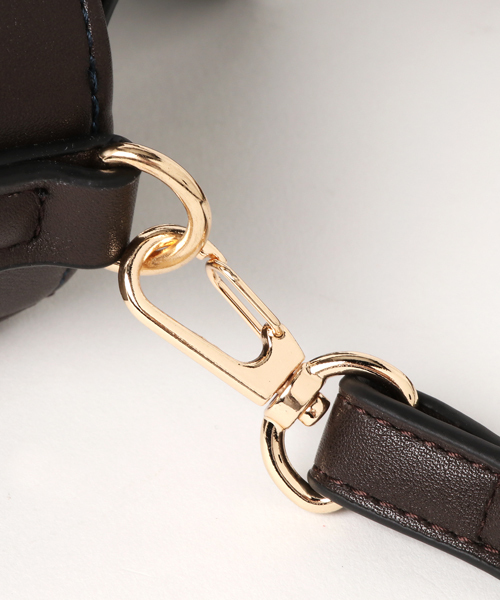 koe（コエ）の「ラウンドスクエアロックショルダー（ショルダーバッグ・レディース・グレー/カーキ・FREE）」の6枚目の写真