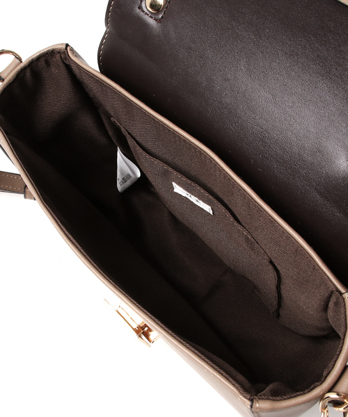 koe（コエ）の「ラウンドスクエアロックショルダー（ショルダーバッグ・レディース・グレー/カーキ・FREE）」の8枚目の写真