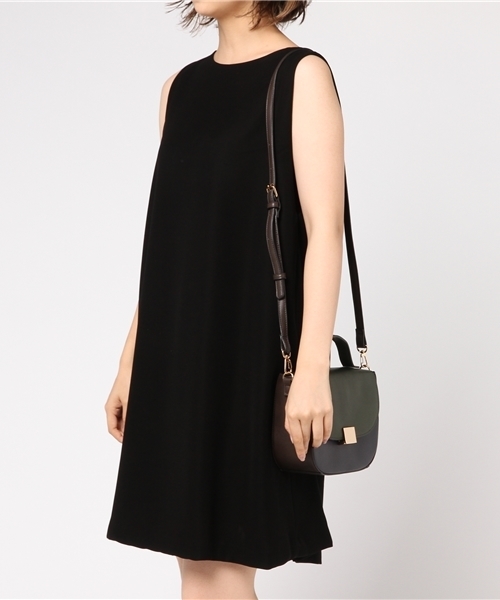 koe（コエ）の「ラウンドスクエアロックショルダー（ショルダーバッグ・レディース・グレー/カーキ・FREE）」の9枚目の写真