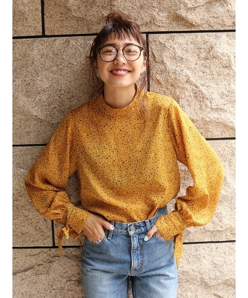 Ungrid アングリッド の ハイネックシフォンブラウス シャツ ブラウス Wear