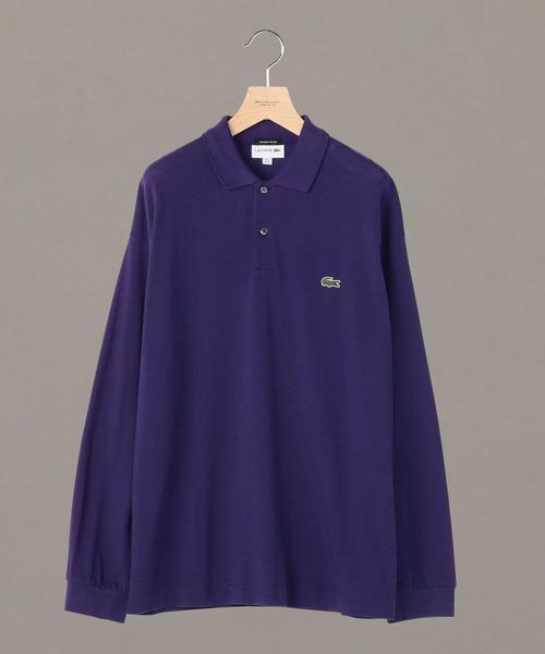 LACOSTE(ラコステ)の「【別注】 <LACOSTE(ラコステ)> WIDE LONG SLEEVE POLOSHIRTS/ポロシャツ ◆(ポロシャツ・メンズ・ホワイト/ブラック/パープル・4/2/5/3)」の3枚目の写真