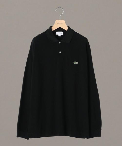 LACOSTE(ラコステ)の「【別注】 <LACOSTE(ラコステ)> WIDE LONG SLEEVE POLOSHIRTS/ポロシャツ ◆(ポロシャツ・メンズ・ホワイト/ブラック/パープル・4/2/5/3)」の1枚目の写真