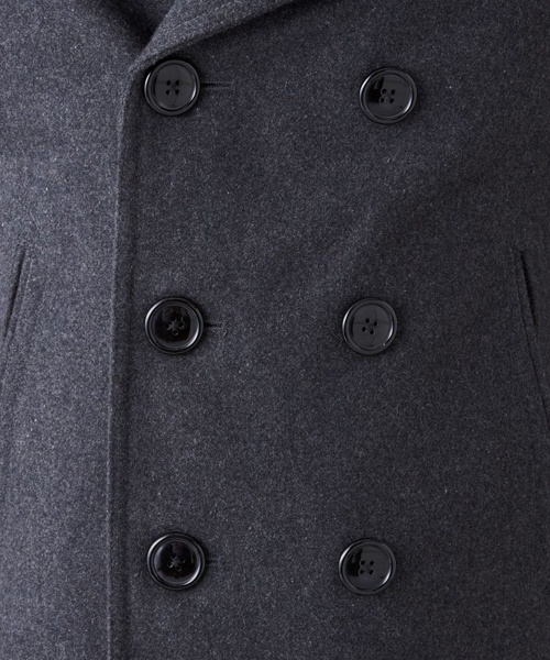 WEGO(ウィゴー)の「メルトンPコート(ピーコート・メンズ・ブラック/ダークグレー/ネイビー/キャメル/ワイン・SMALL/MEDIUM/LARGE/X-LARGE)」の9枚目の写真