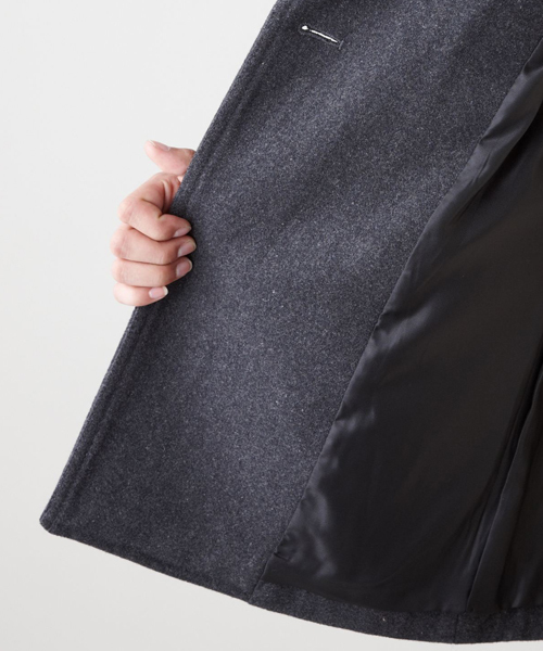 WEGO(ウィゴー)の「メルトンPコート(ピーコート・メンズ・ブラック/ダークグレー/ネイビー/キャメル/ワイン・SMALL/MEDIUM/LARGE/X-LARGE)」の11枚目の写真