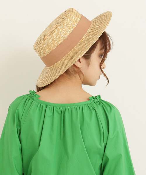 FREE'S MART（フリーズマート）の「ストローカンカン帽（ハット・レディース・ブラック/オレンジ・ﾌﾘ-）」の14枚目の写真