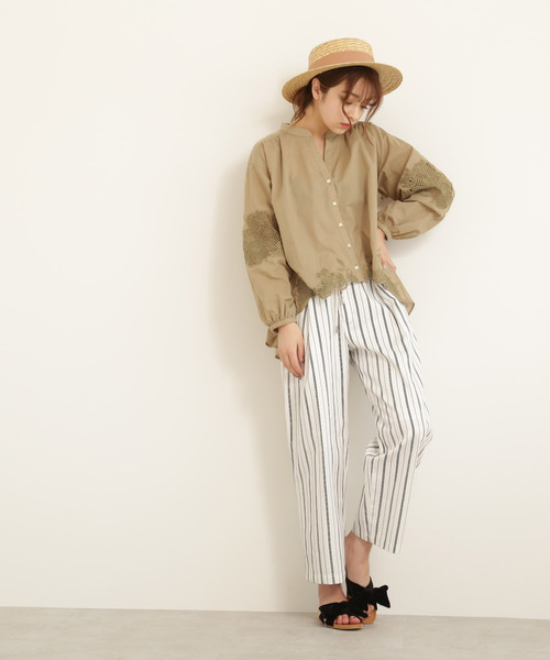 FREE'S MART（フリーズマート）の「ストローカンカン帽（ハット・レディース・ブラック/オレンジ・ﾌﾘ-）」の17枚目の写真