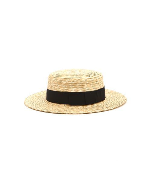 FREE'S MART（フリーズマート）の「ストローカンカン帽（ハット・レディース・ブラック/オレンジ・ﾌﾘ-）」の4枚目の写真