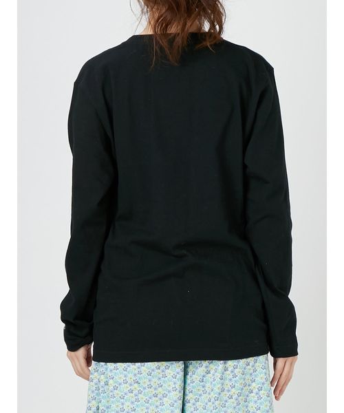 merry jenny（メリージェニー）の「charlie brown long tee（Tシャツ/カットソー・レディース・ブラック/オフホワイト/ピンク・FREE）」の10枚目の写真