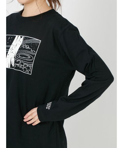 merry jenny（メリージェニー）の「charlie brown long tee（Tシャツ/カットソー・レディース・ブラック/オフホワイト/ピンク・FREE）」の16枚目の写真