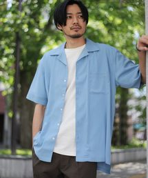 【ZIP FIVE】半袖オープンカラーシャツ【開襟シャツ】 リラックスシャツ / オーバーサイズ ワイド ビッグ