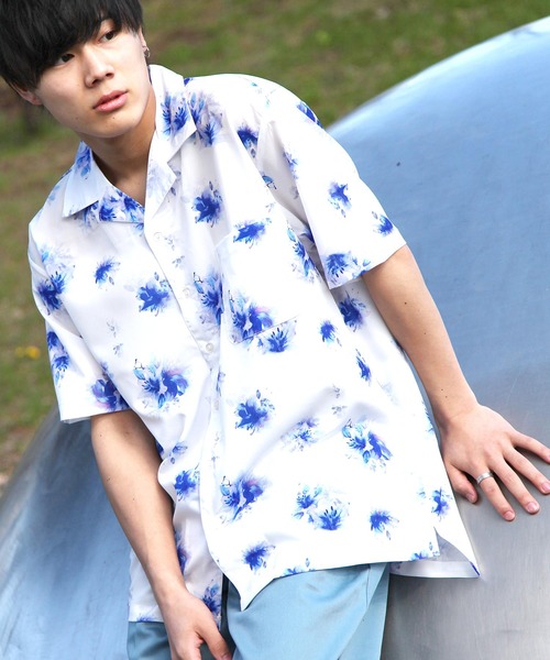 ZIP FIVE(ジップファイブ)の「【ZIP FIVE】半袖オープンカラーシャツ【開襟シャツ】 リラックスシャツ / オーバーサイズ ワイド ビッグ(シャツ/ブラウス・メンズ・ホワイト/ブラック/ベージュ/パープル/ブラック系その他/ブラウン系その他/イエロー系その他/ホワイト系その他/ブルー系その他/ベージュ系その他/ネイビー/ブラック系その他2/ホワイト系その他2/レッド系その他/ベージュ系その他2/ピンク系その他/ブラック系その他3/スモークピンク/グレイッシュブルー/ワイン/ターコイズブルー/グリーン系その他/ブラック系その他4/ブラック系その他5/ブラウン系その他2/ブラウン系その他3/ベージュ系その他3/ベージュ系その他4/イエロー系その他2/ブラウン系その他4/ベージュ系その他5/ブラウン系その他5/レッド系/ブラック系1/モカ/テラコッタ/ホワイト系/ブラック系・SMALL/MEDIUM/LARGE/X-LARGE)」の5枚目の写真