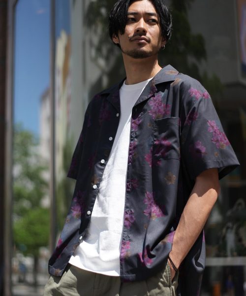 ZIP FIVE(ジップファイブ)の「【ZIP FIVE】半袖オープンカラーシャツ【開襟シャツ】 リラックスシャツ / オーバーサイズ ワイド ビッグ(シャツ/ブラウス・メンズ・ホワイト/ブラック/ベージュ/パープル/ブラック系その他/ブラウン系その他/イエロー系その他/ホワイト系その他/ブルー系その他/ベージュ系その他/ネイビー/ブラック系その他2/ホワイト系その他2/レッド系その他/ベージュ系その他2/ピンク系その他/ブラック系その他3/スモークピンク/グレイッシュブルー/ワイン/ターコイズブルー/グリーン系その他/ブラック系その他4/ブラック系その他5/ブラウン系その他2/ブラウン系その他3/ベージュ系その他3/ベージュ系その他4/イエロー系その他2/ブラウン系その他4/ベージュ系その他5/ブラウン系その他5/レッド系/ブラック系1/モカ/テラコッタ/ホワイト系/ブラック系・SMALL/MEDIUM/LARGE/X-LARGE)」の9枚目の写真