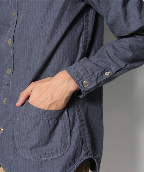 Jackman（ジャックマン）の「2013 ジャックマン ベースボールシャツ Jackman Baseball shirt JKT（シャツ/ブラウス・メンズ・ブラウン/ブルー・MEDIUM/LARGE）」の6枚目の写真