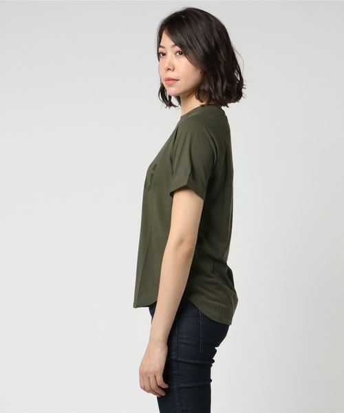 Champion(チャンピオン)の「【Champion/チャンピオン】レディース CPFU(チャンピオン フィジカルフィットネスユニフォーム) Tシャツ(Tシャツ/カットソー・レディース・オリーブ/グレー/ブラック/ダークブルー・LARGE/MEDIUM)」の5枚目の写真
