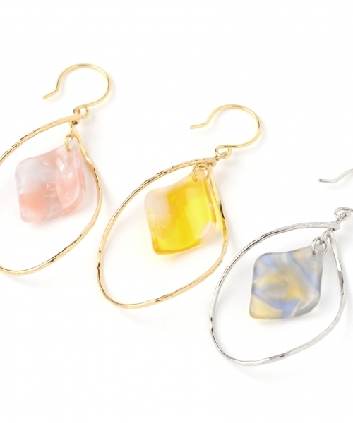 studio CLIP(スタディオクリップ)の「ドロップピアス(ピアス(両耳用)・レディース・ピンク/ブルー/イエロー・FREE)」の5枚目の写真