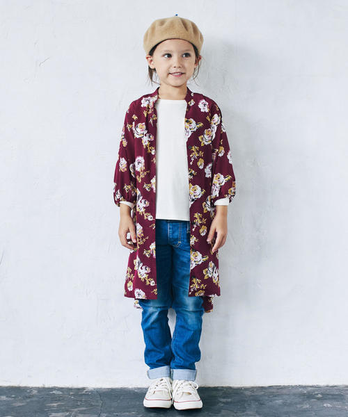 Green Label Relaxing グリーンレーベルリラクシング の キッズ フラワープリントワンピース 8l ワンピース Wear