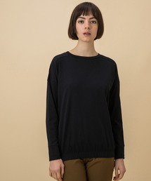 裾ゴムロングスリーブTシャツ