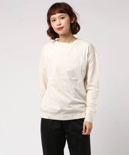 AIGLE(エーグル)の「裾ゴムロングスリーブTシャツ(Tシャツ/カットソー・レディース・ブラック/オフホワイト/ピンク・MEDIUM/LARGE)」の6枚目の写真