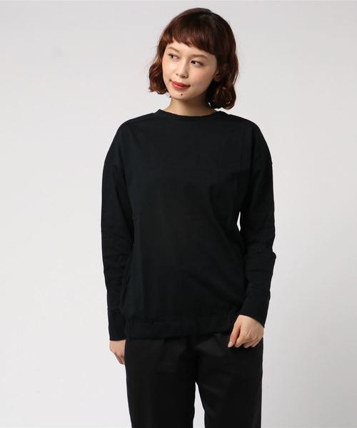 AIGLE(エーグル)の「裾ゴムロングスリーブTシャツ(Tシャツ/カットソー・レディース・ブラック/オフホワイト/ピンク・MEDIUM/LARGE)」の7枚目の写真