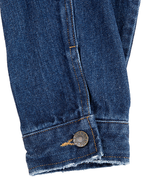 PUNYUS（プニュズ）の「ダメージデニムジャケット（デニムジャケット・レディース・ブラック/インディゴブルー・4/3）」の8枚目の写真