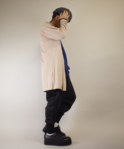rovtski(ロフトスキー)の「rovtski【ビッグシルエット】20/TR天竺フェイクレイヤーコーディガン(カーディガン/ボレロ・メンズ・ベージュ/ネイビー/グレー/その他・MEDIUM/LARGE)」の20枚目の写真