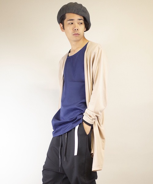 rovtski(ロフトスキー)の「rovtski【ビッグシルエット】20/TR天竺フェイクレイヤーコーディガン(カーディガン/ボレロ・メンズ・ベージュ/ネイビー/グレー/その他・MEDIUM/LARGE)」の17枚目の写真
