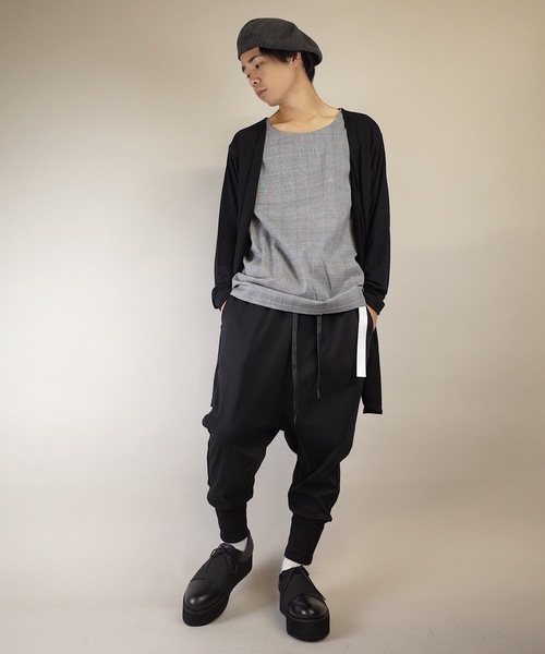 rovtski(ロフトスキー)の「rovtski【ビッグシルエット】20/TR天竺フェイクレイヤーコーディガン(カーディガン/ボレロ・メンズ・ベージュ/ネイビー/グレー/その他・MEDIUM/LARGE)」の14枚目の写真