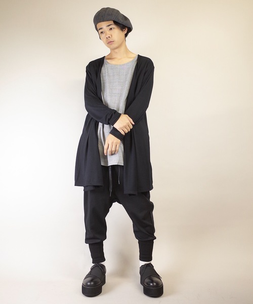 rovtski(ロフトスキー)の「rovtski【ビッグシルエット】20/TR天竺フェイクレイヤーコーディガン(カーディガン/ボレロ・メンズ・ベージュ/ネイビー/グレー/その他・MEDIUM/LARGE)」の13枚目の写真