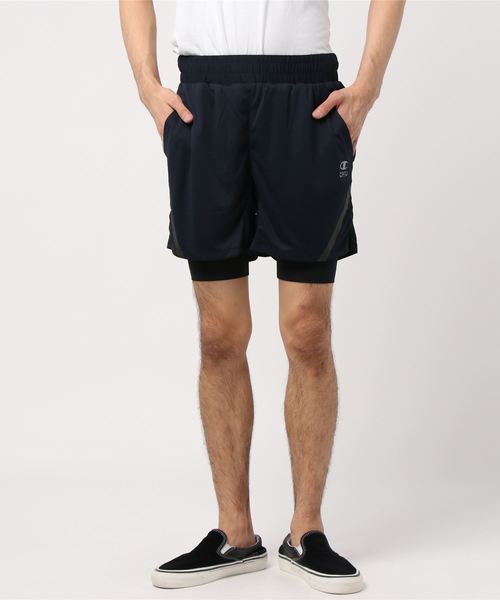 Champion(チャンピオン)の「【Champion/チャンピオン】メンズ CPFU インナー付ハーフパンツ(その他パンツ・メンズ・ダークブルー/イエロー系その他/アーミー/レッド系その他6/オリーブ/その他1・LARGE/MEDIUM/X-LARGE)」の4枚目の写真