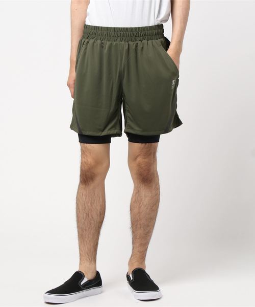 Champion(チャンピオン)の「【Champion/チャンピオン】メンズ CPFU インナー付ハーフパンツ(その他パンツ・メンズ・ダークブルー/イエロー系その他/アーミー/レッド系その他6/オリーブ/その他1・LARGE/MEDIUM/X-LARGE)」の2枚目の写真