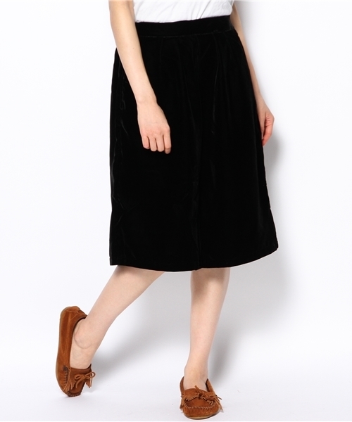 BEAMS BOY(ビームスボーイ)の「□BEAMS BOY / ベルベット キュロット(その他パンツ・レディース・ブラック/ネイビー・ONE SIZE)」の2枚目の写真