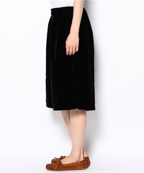 BEAMS BOY(ビームスボーイ)の「□BEAMS BOY / ベルベット キュロット(その他パンツ・レディース・ブラック/ネイビー・ONE SIZE)」の3枚目の写真