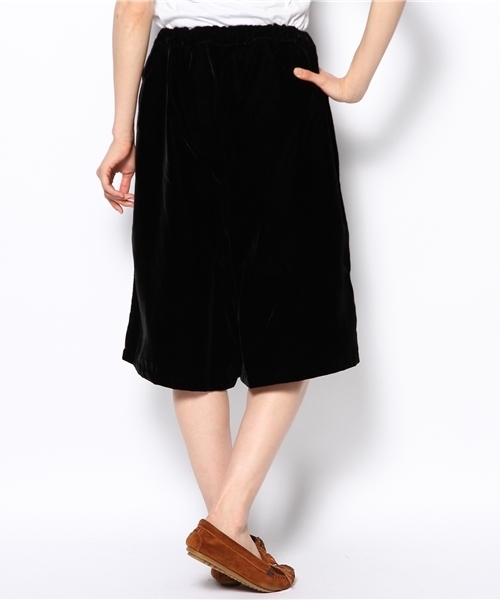BEAMS BOY(ビームスボーイ)の「□BEAMS BOY / ベルベット キュロット(その他パンツ・レディース・ブラック/ネイビー・ONE SIZE)」の4枚目の写真