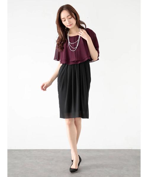 YECCA VECCA（イェッカヴェッカ）の「ネックレス付きドレス（ワンピース・レディース・ベージュ/ネイビー/ピンク/グリーン/パープル・M）」の8枚目の写真